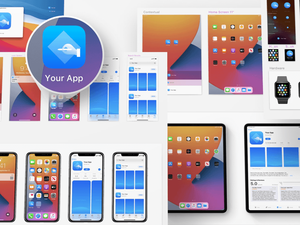 iOS 14 App Icon Template Sketch Ressource